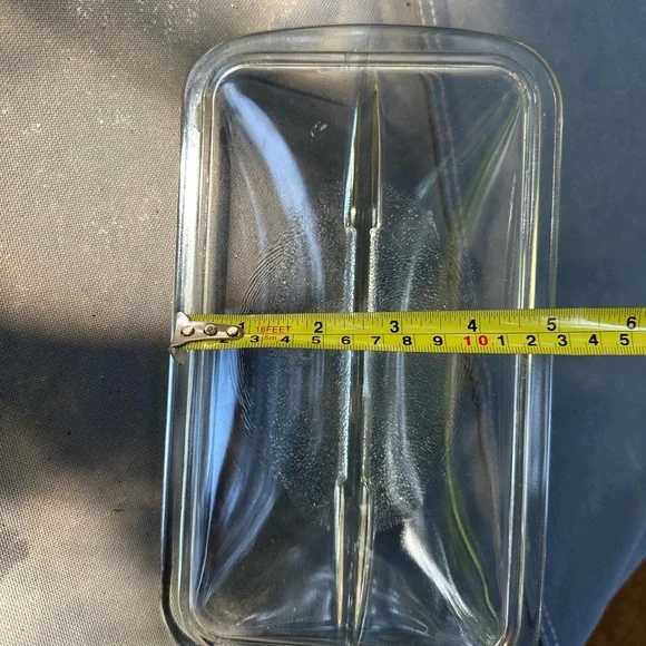 Vintage Westinghouse domed glass lid with fin; for loaf / meatloaf pan - Picture 6 of 8